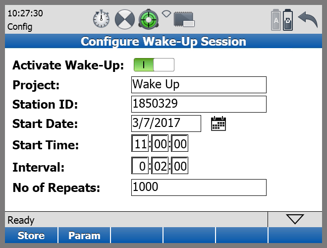 Automatic wake-up sessions